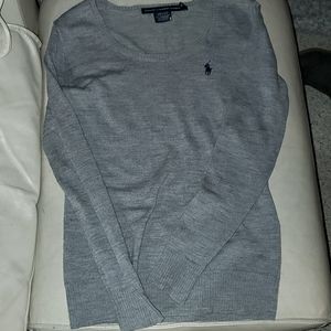 Women's Gray POLO Sweater